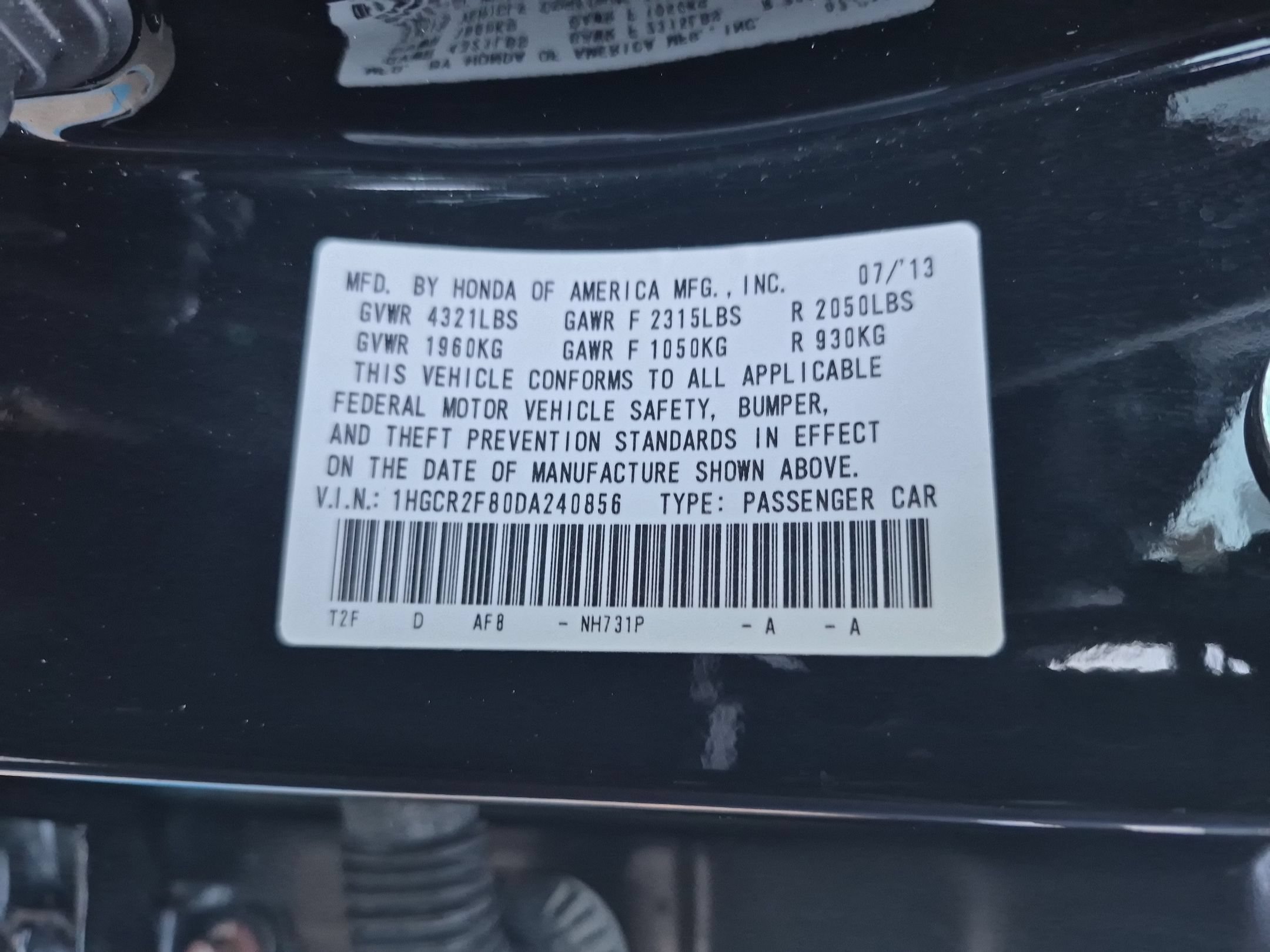 Used 2013 Crystal Black Pearl Honda EX-L Sedan image 34