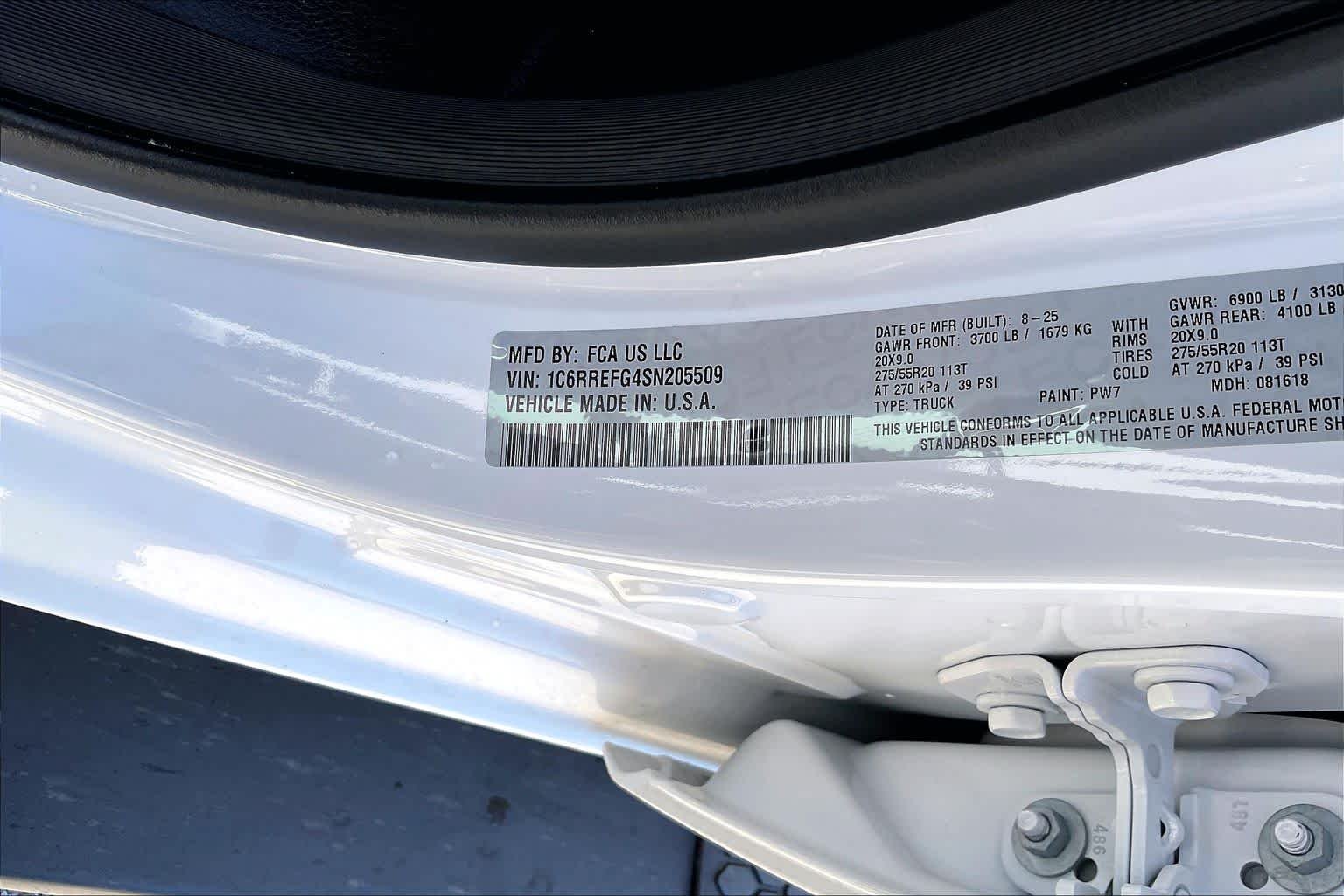 Used 2025 Bright White Clearcoat Ram Lone Star image 34