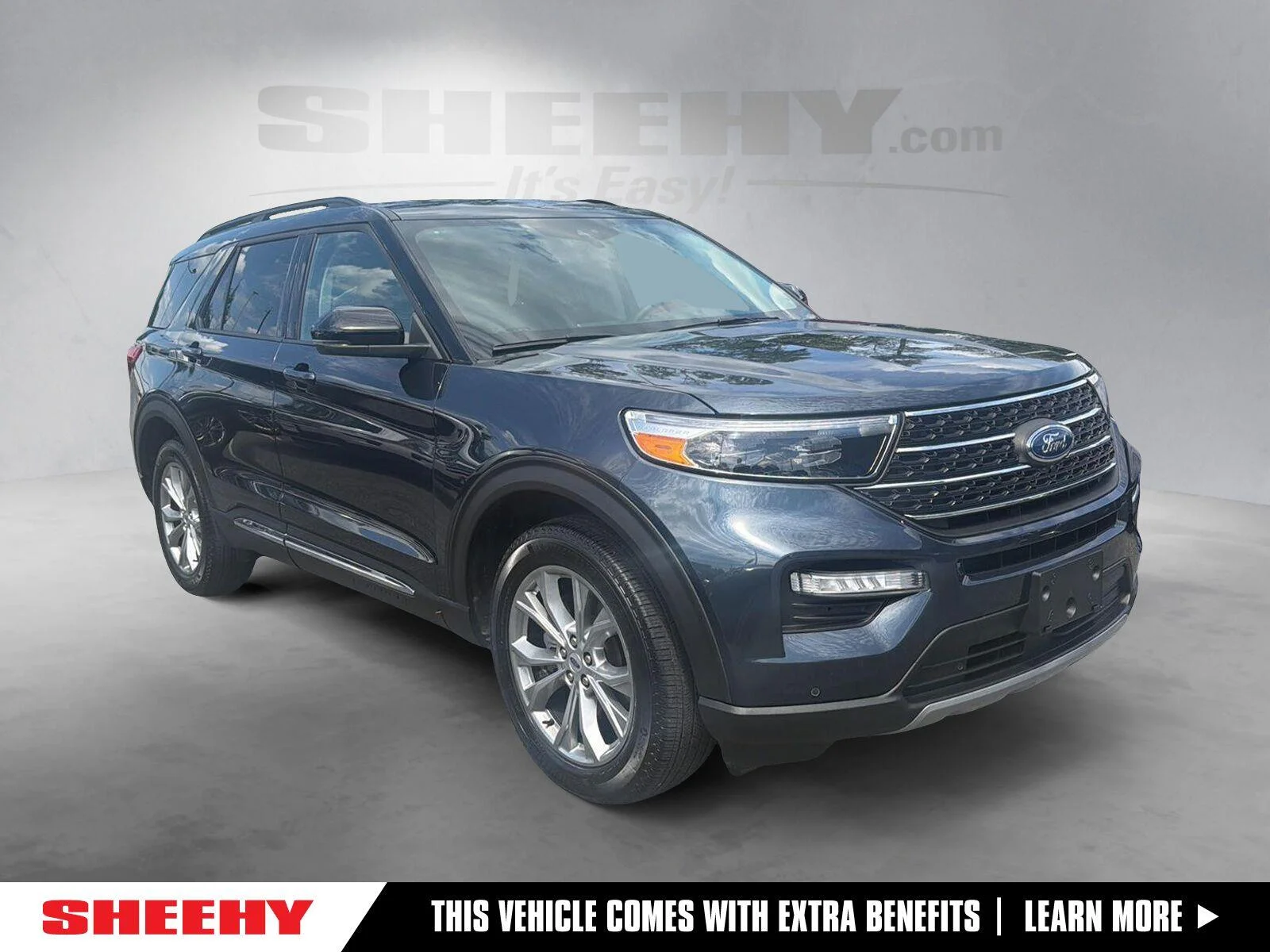 Used 2024 Stone Blue Metallic Ford XLT image 1