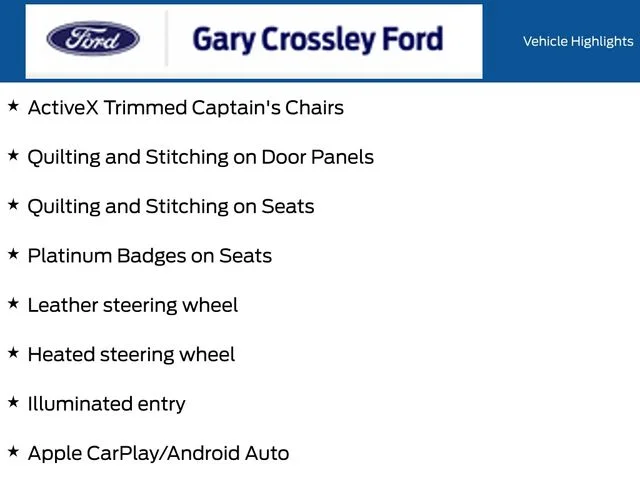 New 2027 Star White Metallic Tri-Coat Ford Platinum™ image 19