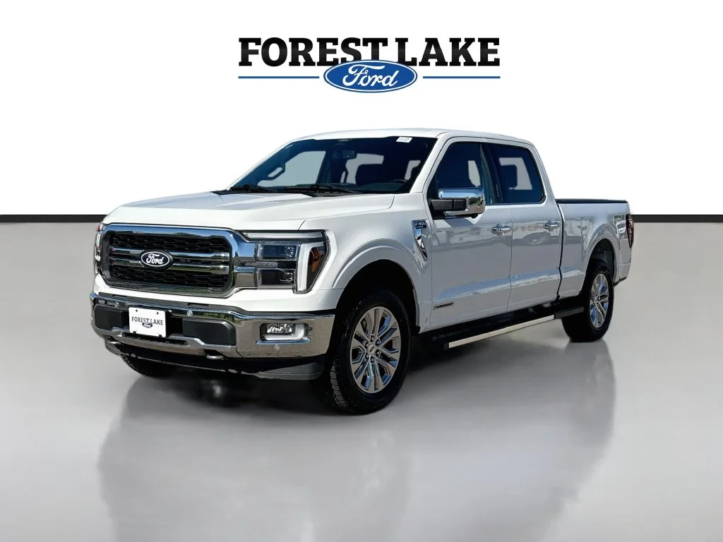Certified Used 2024 White Metallic Ford Lariat image 3