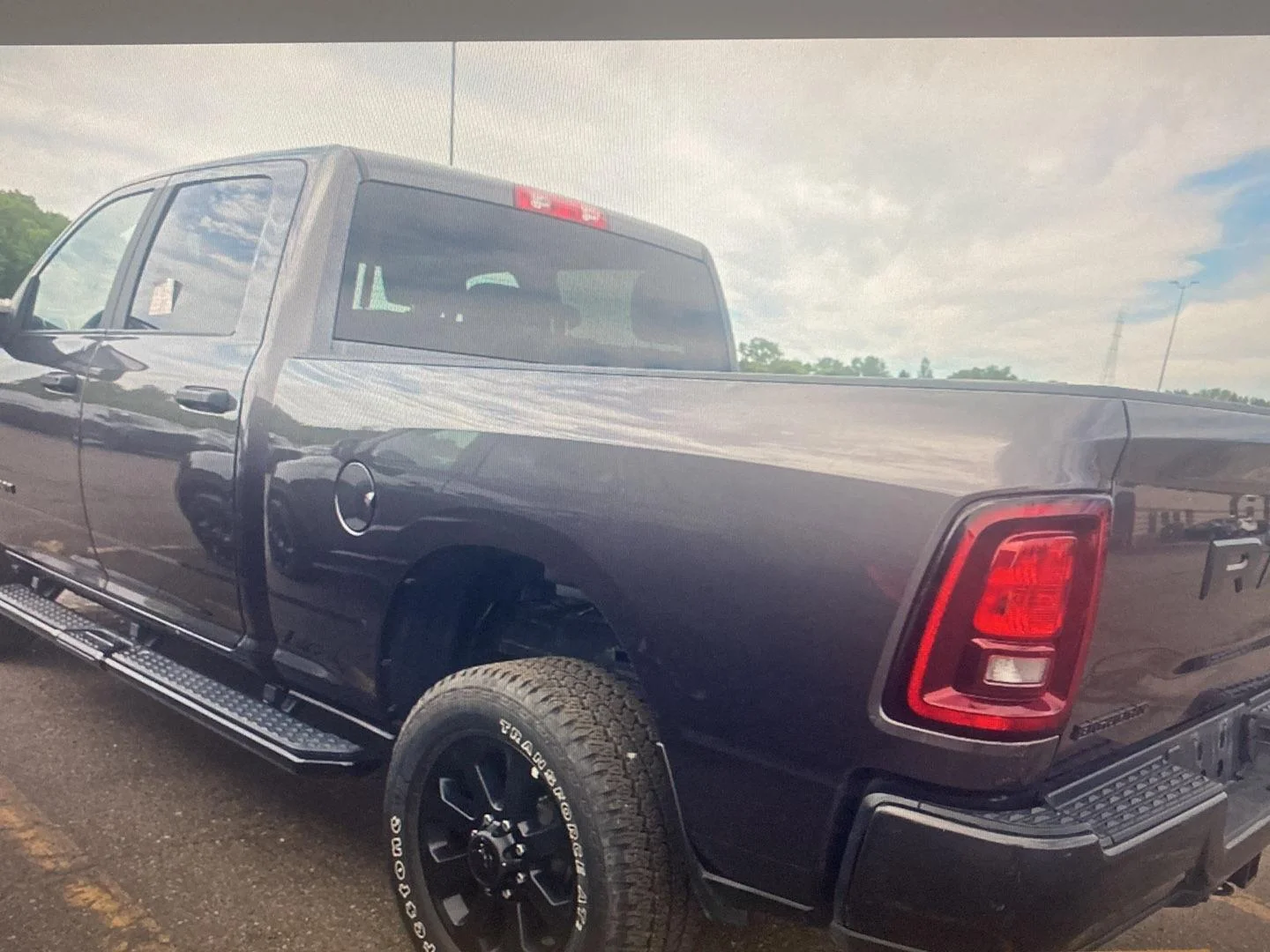 Used 2025 Granite Crystal Metallic Clearcoat Ram Big Horn image 4