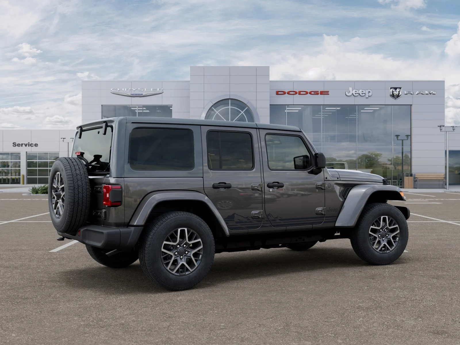 New 2026 Granite Crystal Metallic Clear-Coat Exterior Paint Jeep Sahara image 35