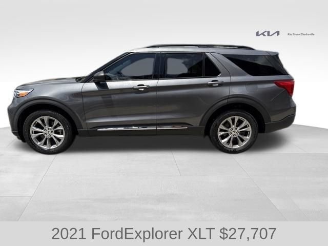 Used 2021 Gray Metallic Ford XLT image 5
