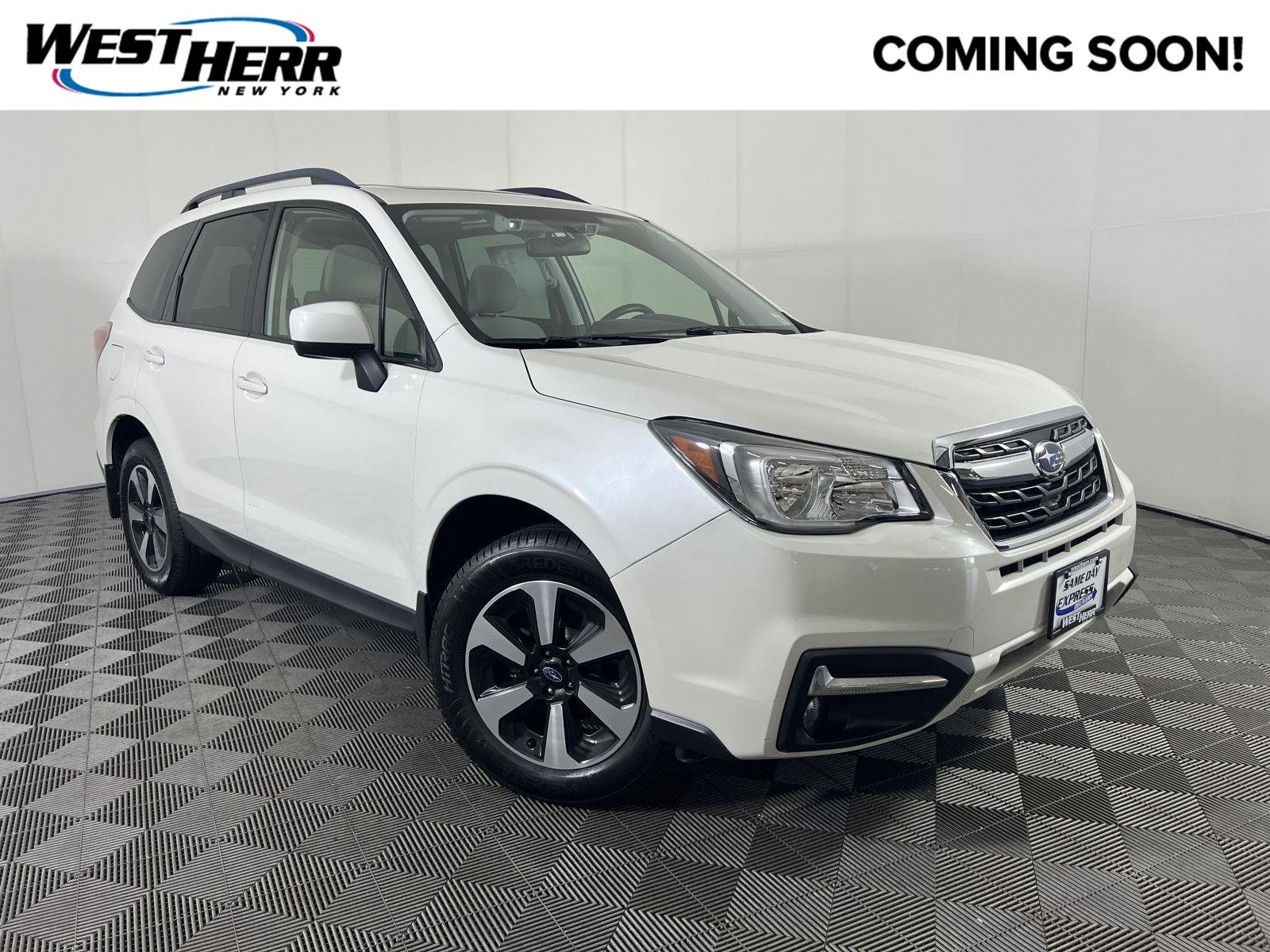 Used 2018 Crystal White Pearl Subaru Premium image 1
