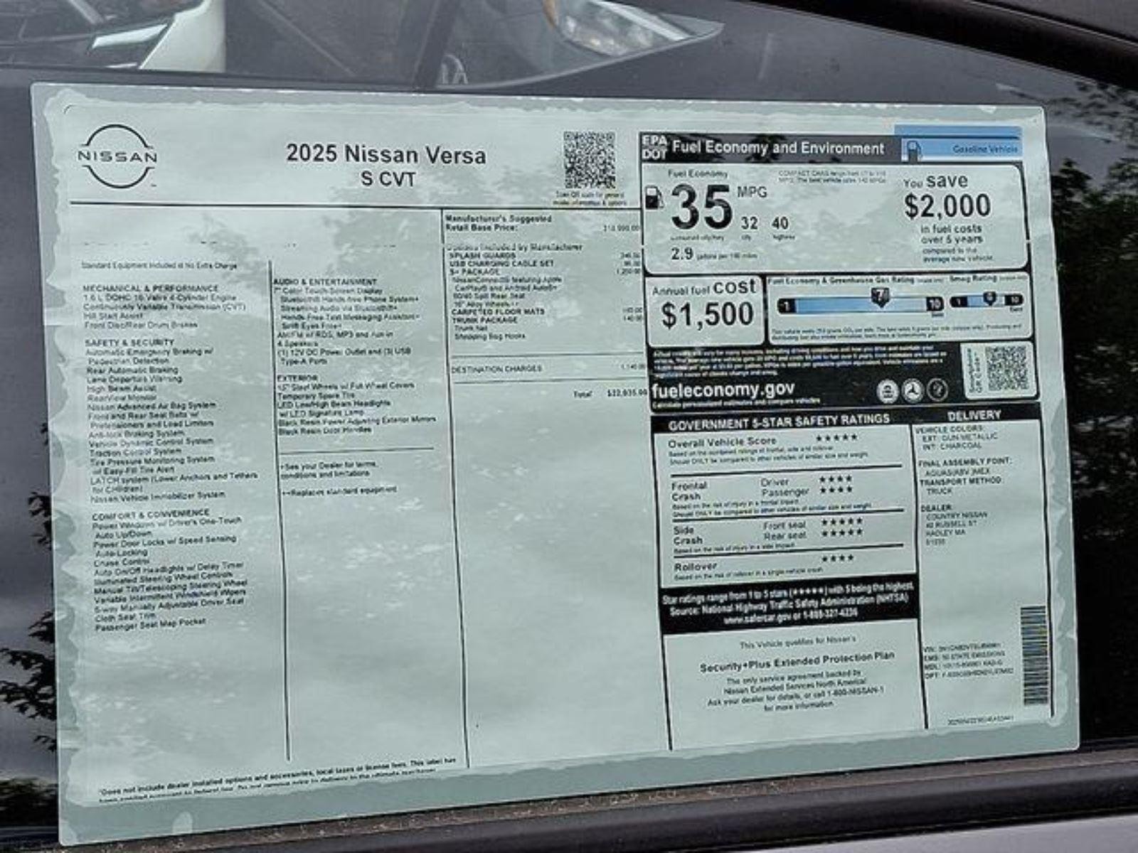 2025 Nissan Versa Sedan S - Photo 18