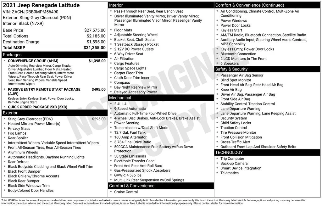 Used 2021 Gray Jeep Latitude image 22