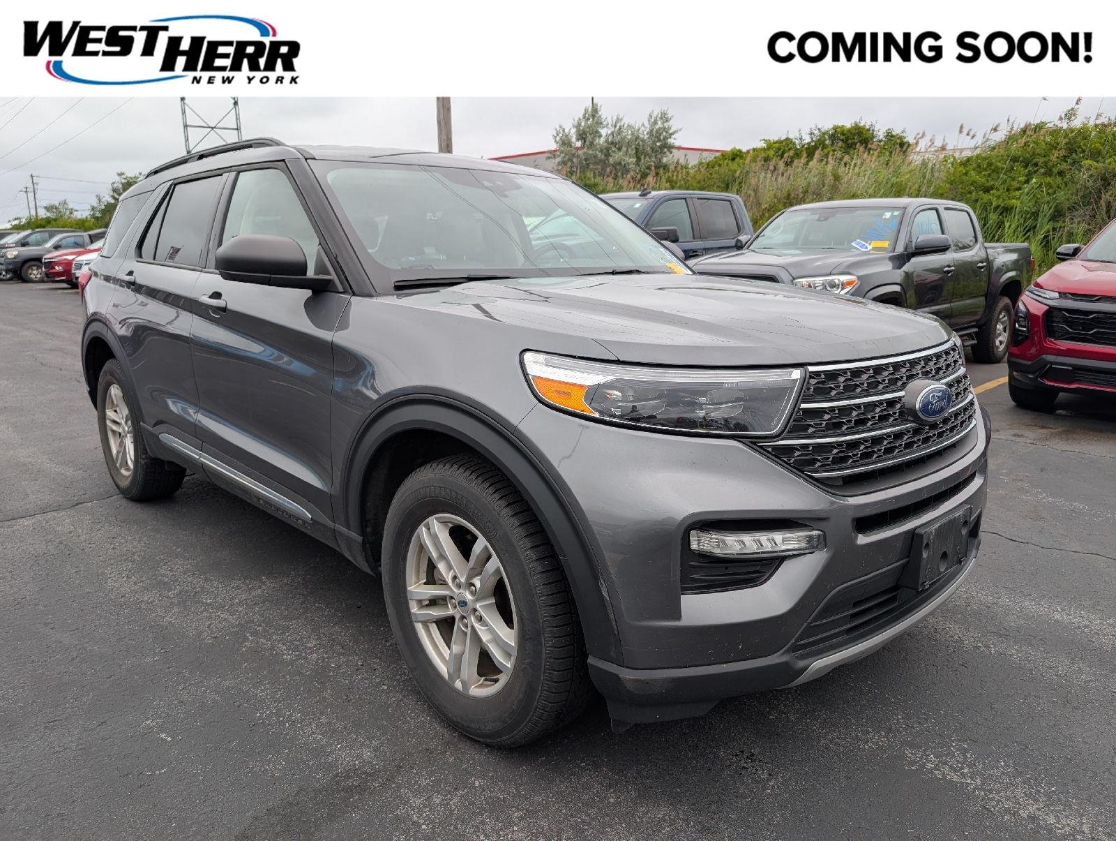 Used 2022 Carbonized Gray Ford XLT image 1