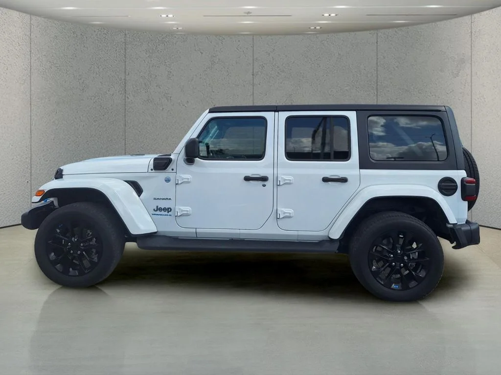 Certified Used 2023 White Jeep Sahara 4xe image 2