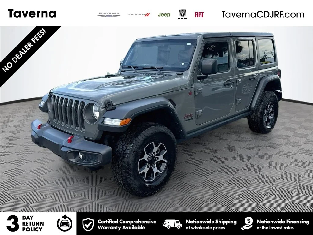 Used 2022 Gray Jeep Unlimited Rubicon image 1