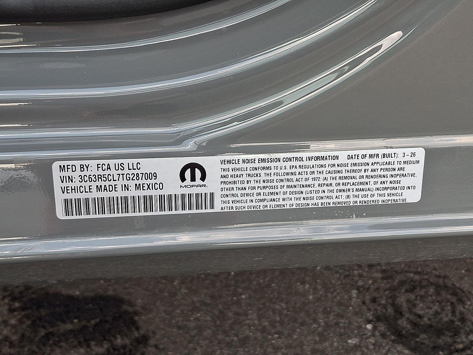 New 2026 Ceramic Gray Clear-Coat Exterior Paint RAM Tradesman image 17
