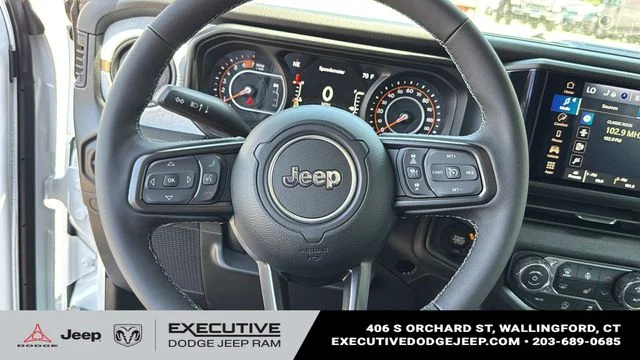New 2026 Bright White Clear-Coat Exterior Paint Jeep Sport S image 11