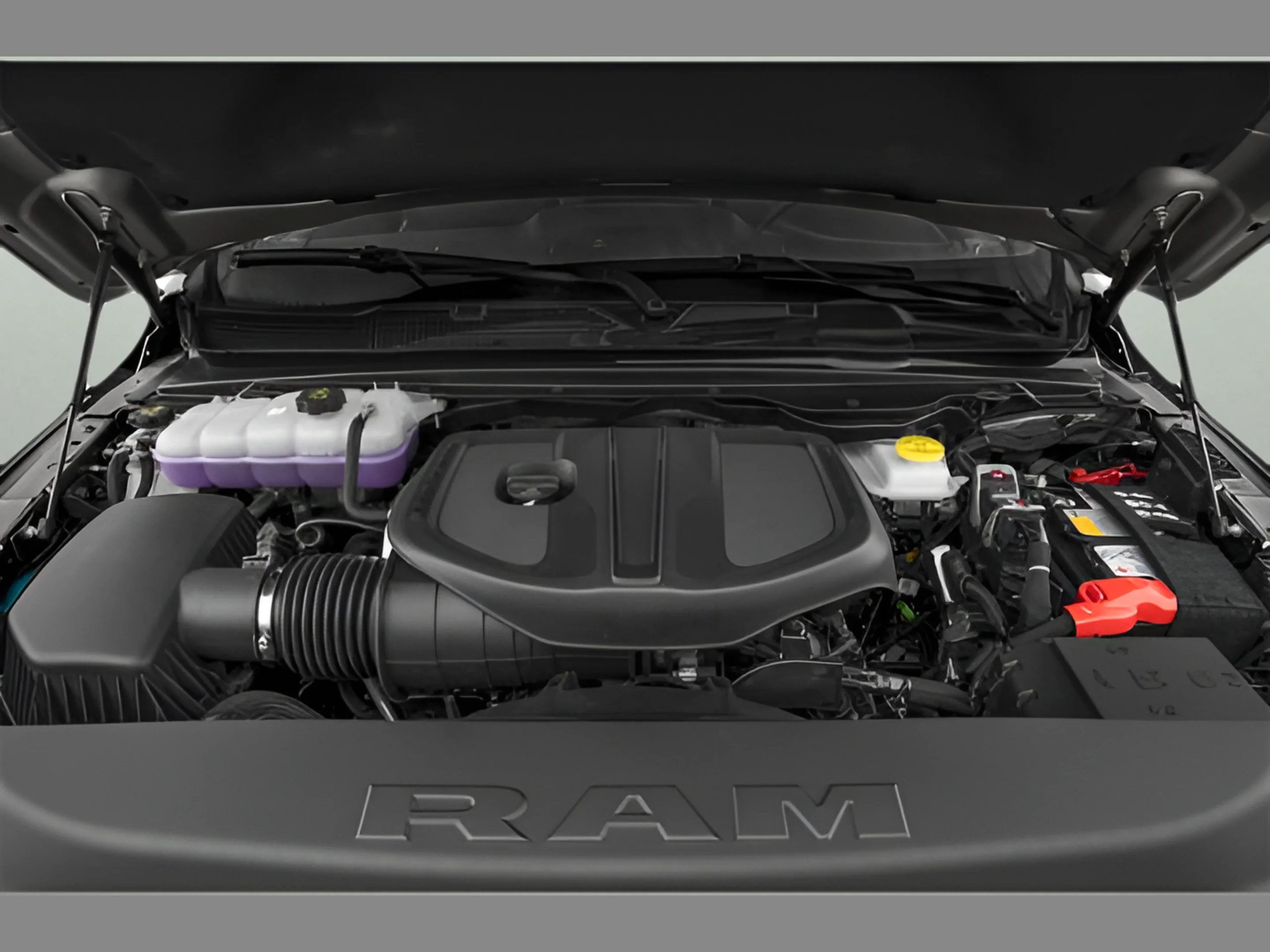 New 2027 Diamond Black Crystal Pearl-Coat Exterior Paint RAM Laramie image 11