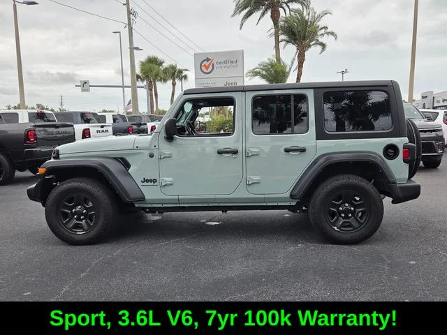 Certified Used 2024 Gray Jeep Sport image 4