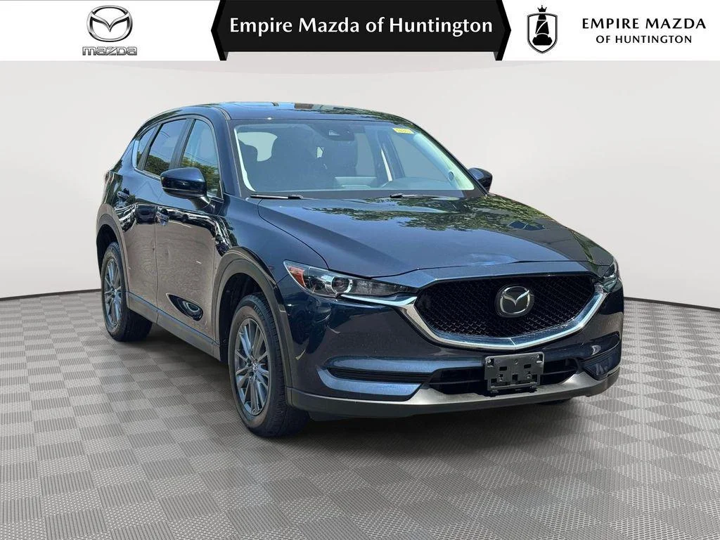 Certified Used 2021 Deep Crystal Blue Mica Mazda Touring image 1