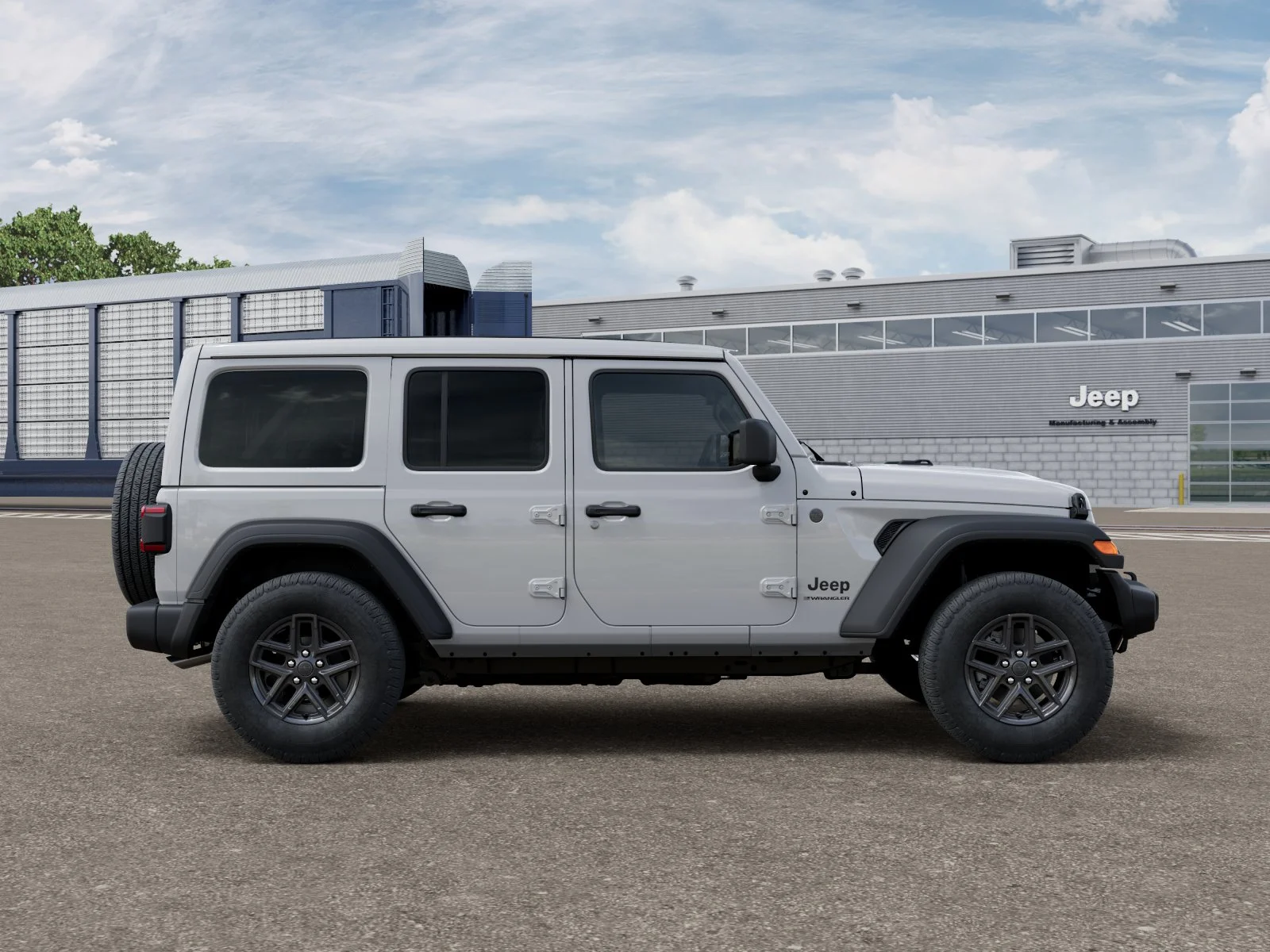 New 2026 Bright White Clear-Coat Exterior Paint Jeep Sport S image 47