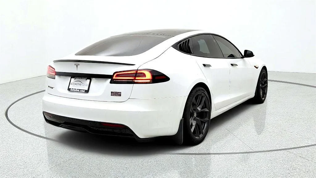 Used 2022 Pearl White Multi-Coat Tesla Plaid AWD image 5