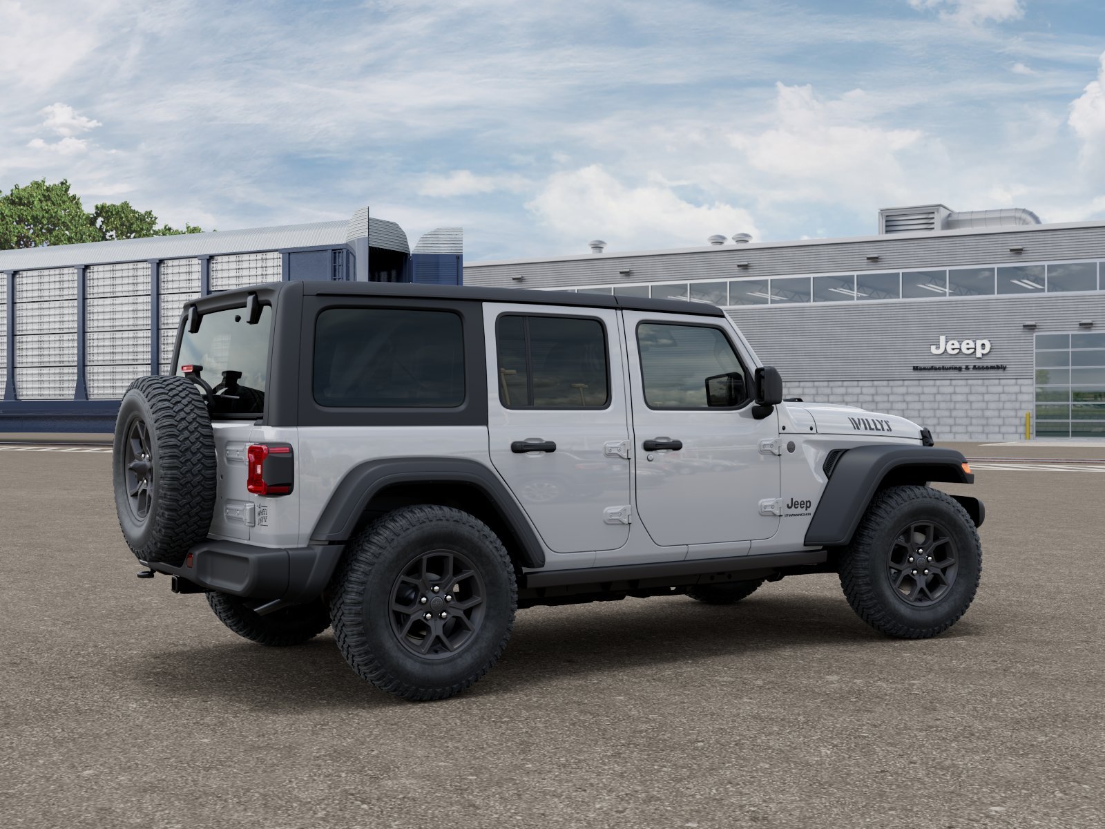 New 2026 Bright White Clear-Coat Exterior Paint Jeep Willys image 4