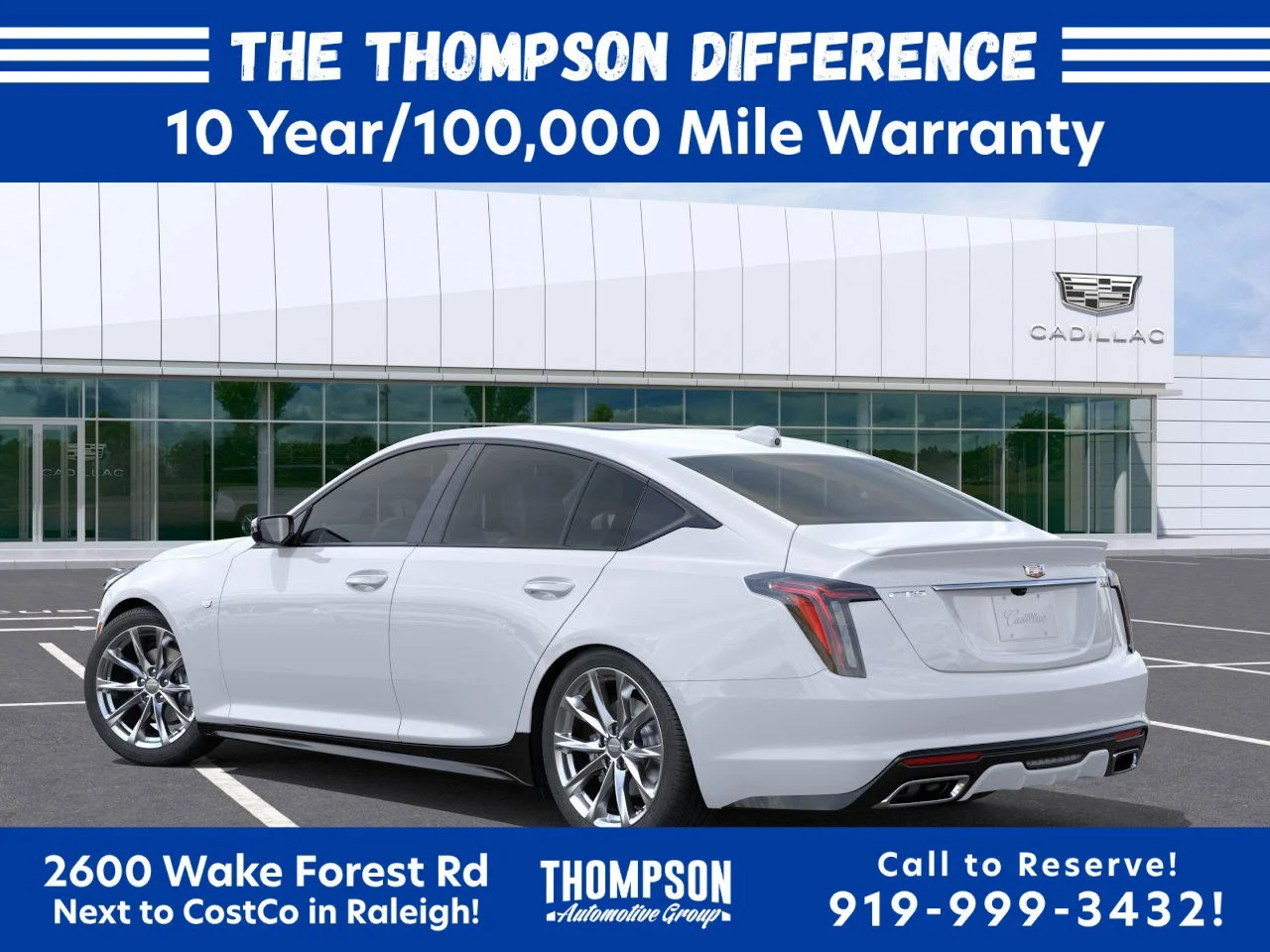New 2026 Vibrant White Tricoat Cadillac Sport image 3