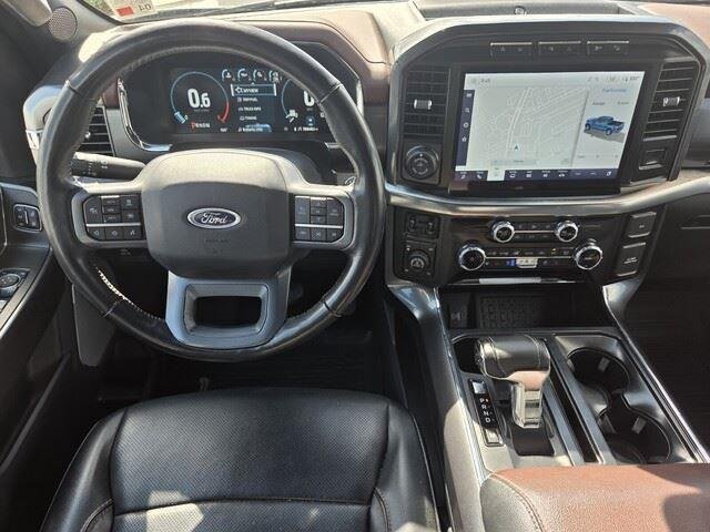 Used 2023 Carbonized Gray Metallic Ford LARIAT image 24