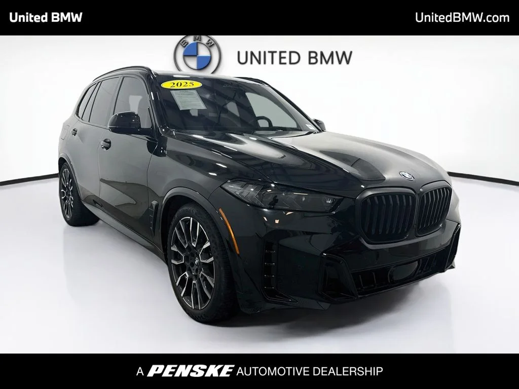 Certified Used 2025 Black Sapphire Metallic BMW xDrive50e image 3