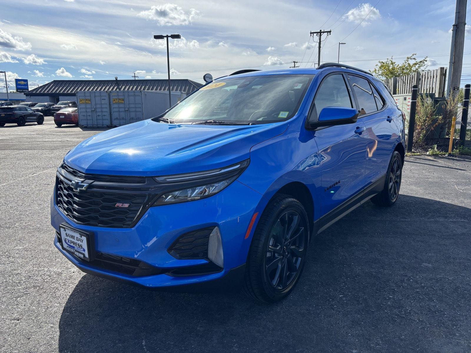 Used 2024 Riptide Blue Metallic Chevrolet RS image 3