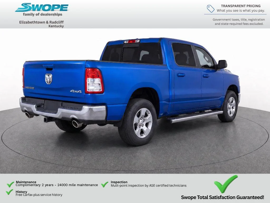 Used 2021 Hydro Blue Pearlcoat Ram Big Horn image 4