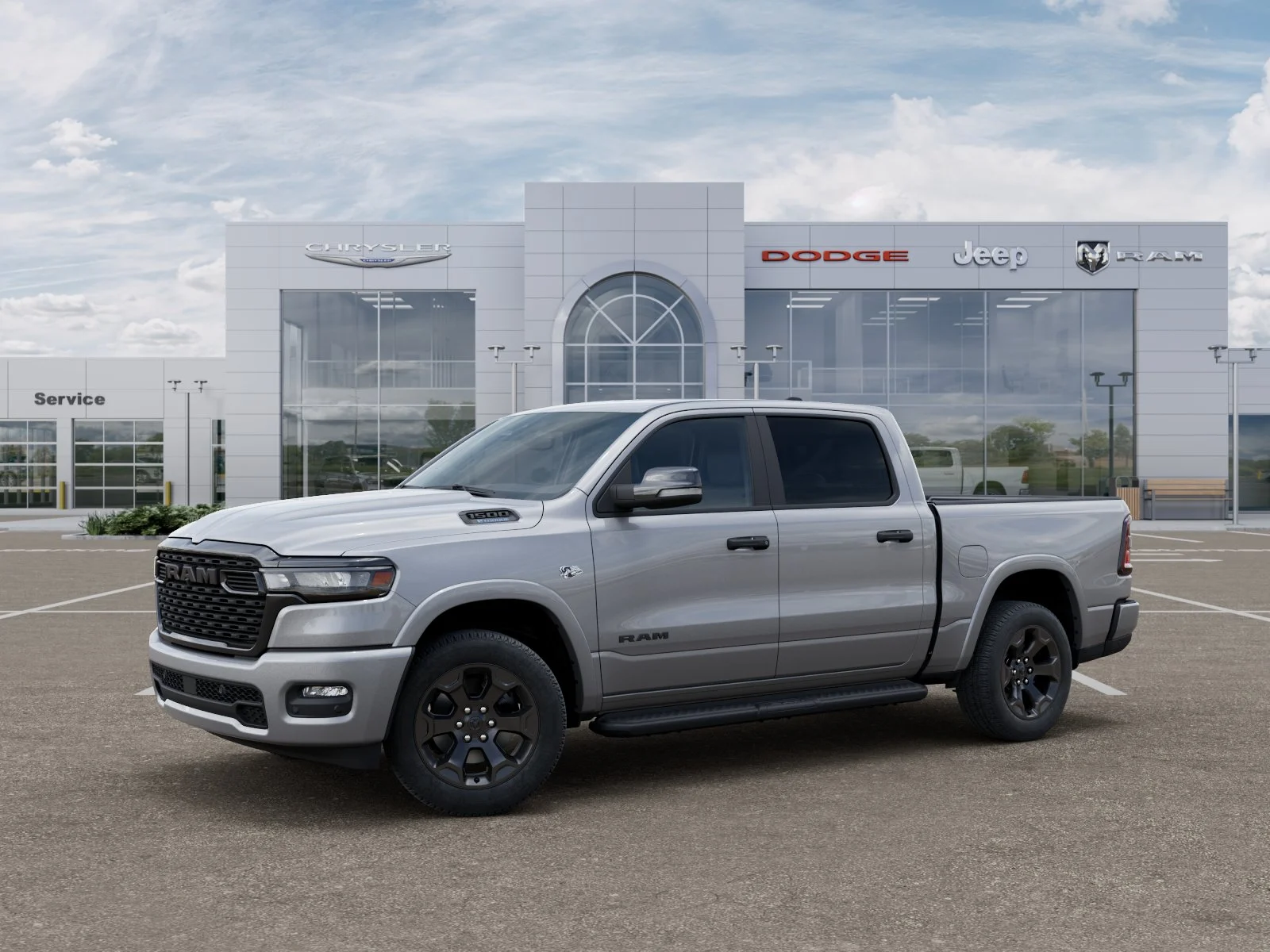 New 2026 Billet Silver Metallic Clear-Coat Exterior Paint RAM Big Horn/Lone Star image 38