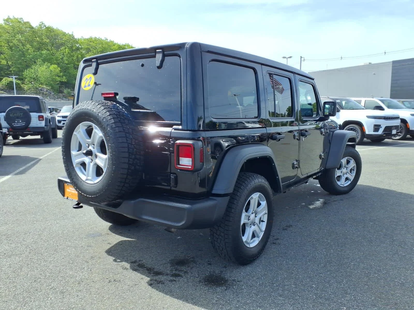Used 2022 Black Clearcoat Jeep Unlimited Sport S image 7