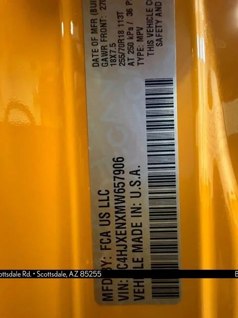 Used 2021 Yellow Jeep Unlimited Sahara Altitude image 32
