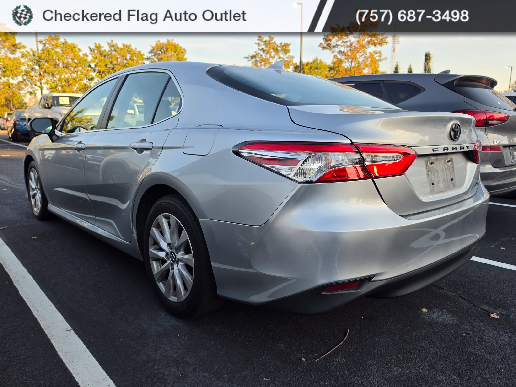 Used 2020 Celestial Silver Metallic Toyota LE image 4