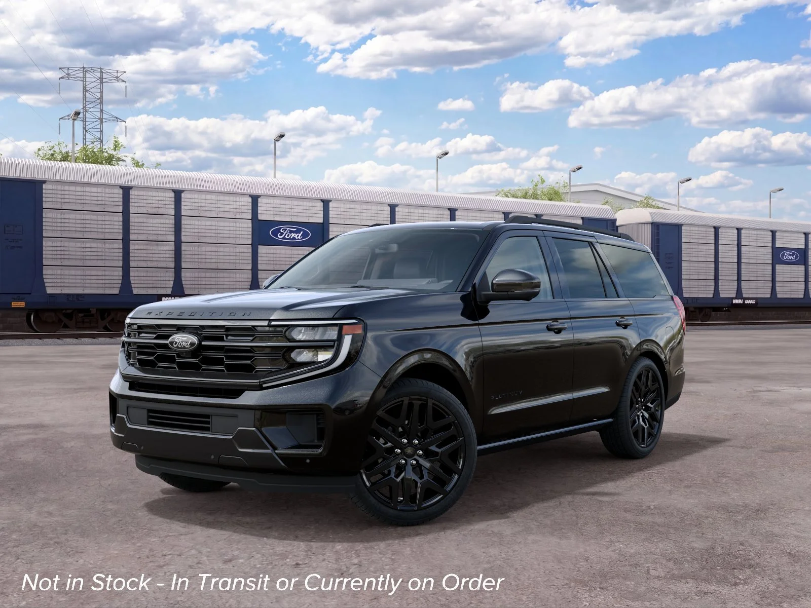 New 2027 Agate Black Metallic Ford Platinum image 2