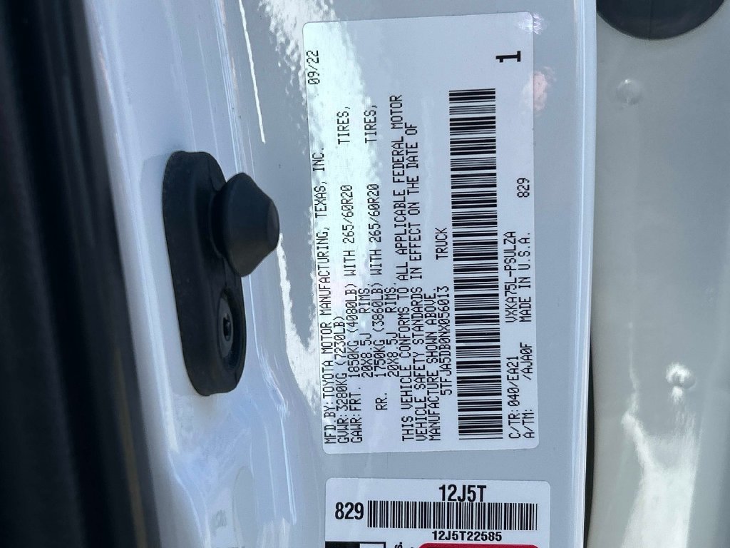 Used 2022 White Toyota Limited image 10