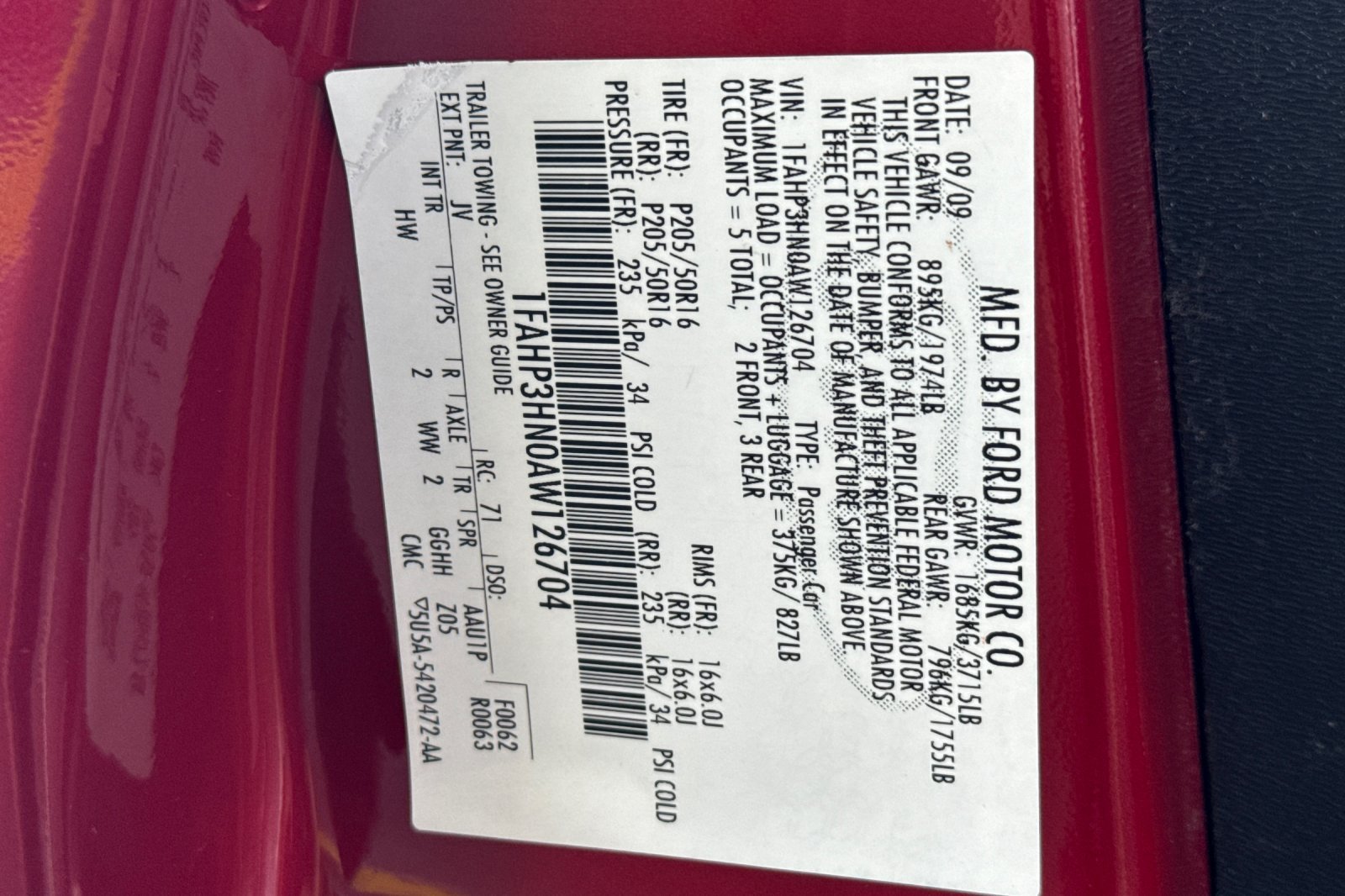 Used 2010 Sangria Red Metallic Ford SEL image 26