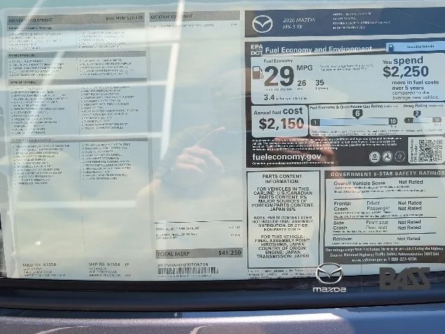 New 2026 Machine Gray Metallic Mazda Grand Touring image 14