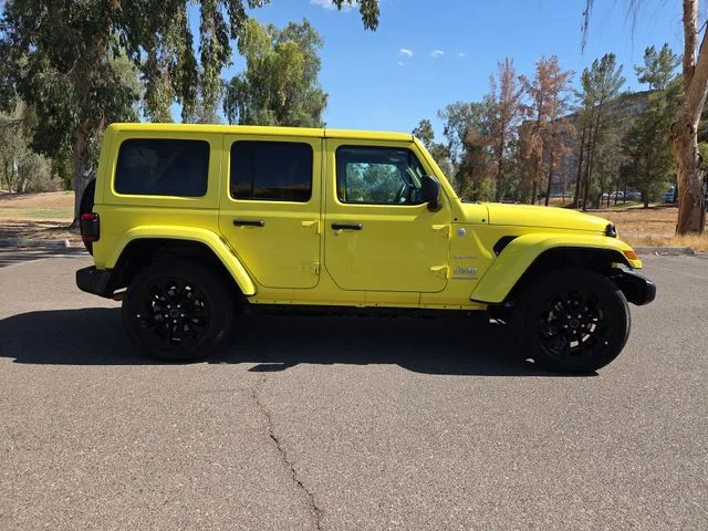 Used 2024 Yellow Jeep Sahara 4xe image 2