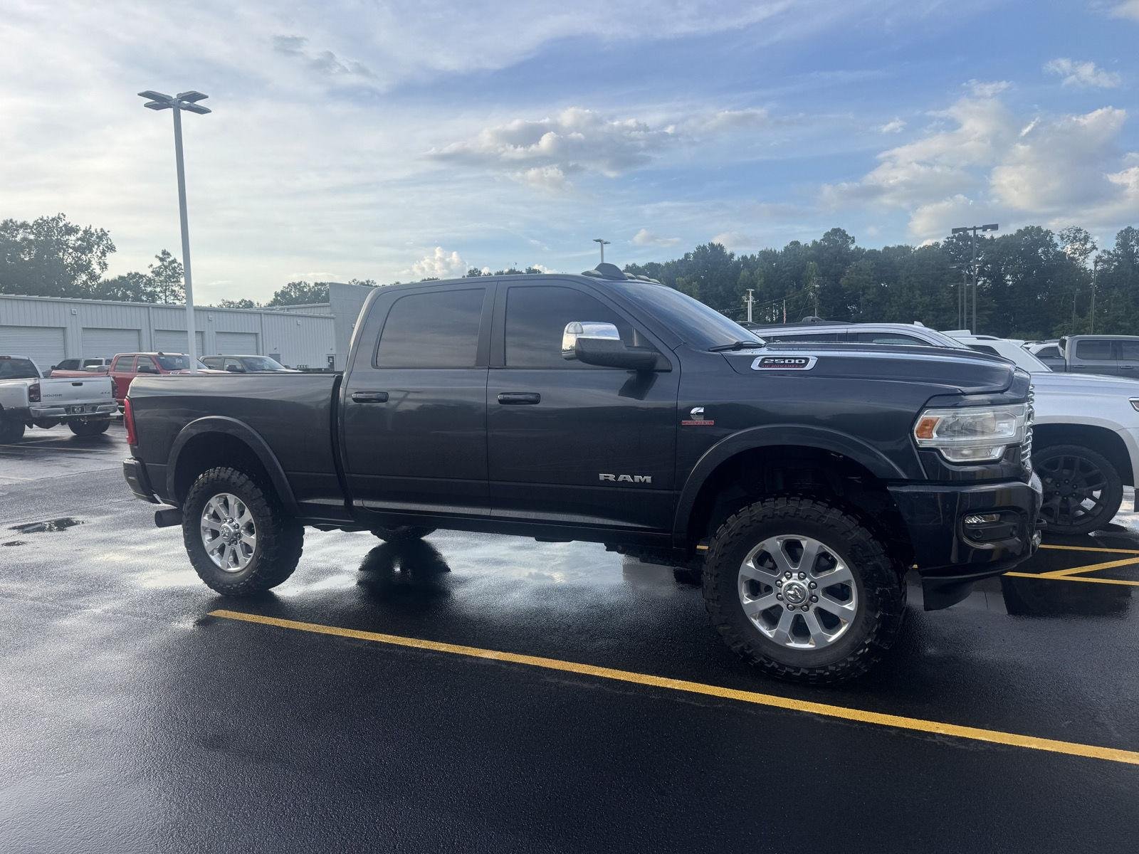 Used 2021 Maximum Steel Metallic Clearcoat Ram Laramie image 2