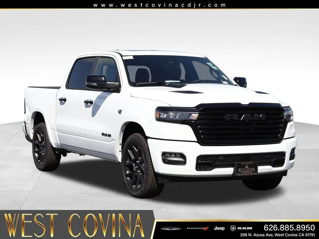 New 2026 Bright White Clear-Coat Exterior Paint RAM Laramie image 3