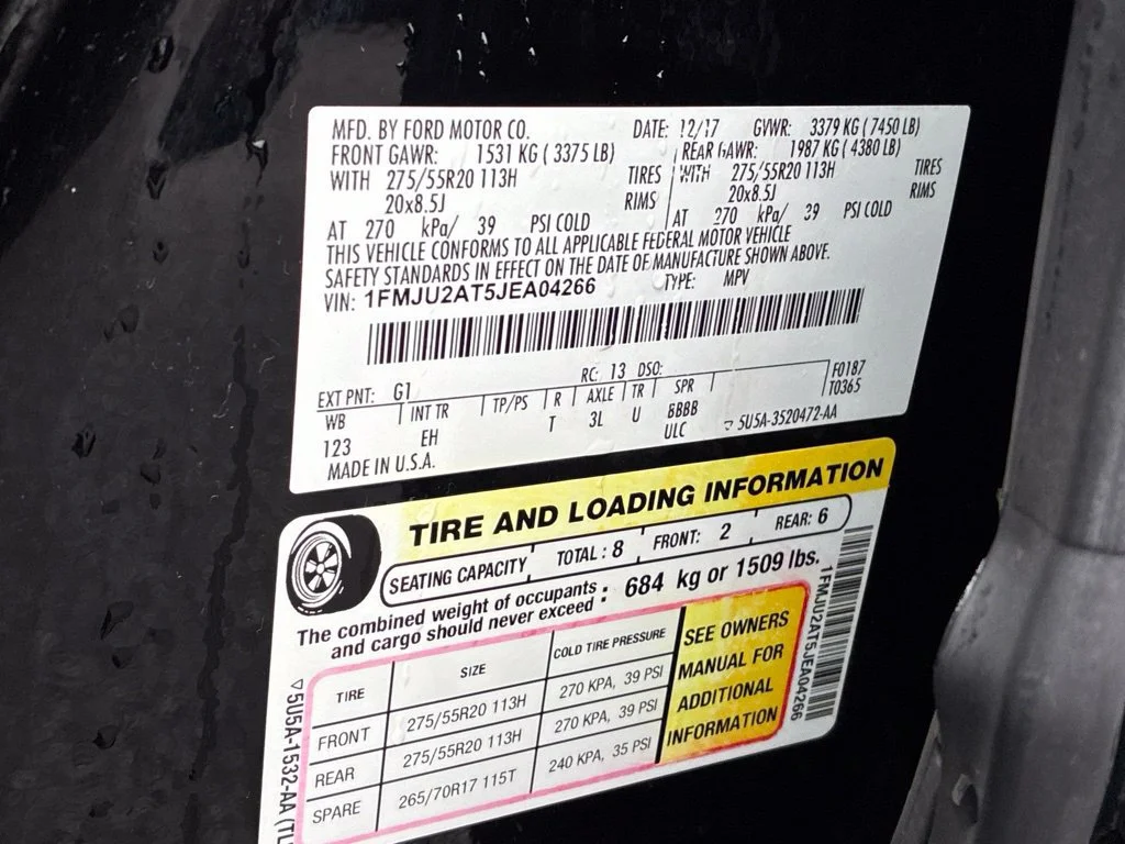 Used 2018 Shadow Black Ford Limited image 35