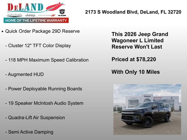 New 2026 High Gloss Black Exterior Paint Jeep Limited Reserve image 12