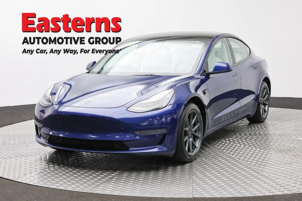 Used 2022 Blue Tesla Long Range image 1