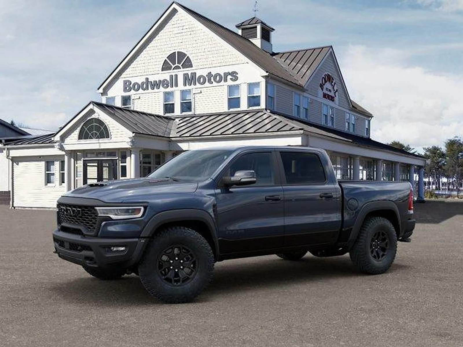 New 2026 Forged Blue Metallic Exterior Paint RAM RHO 4x4 Crew Cab 5