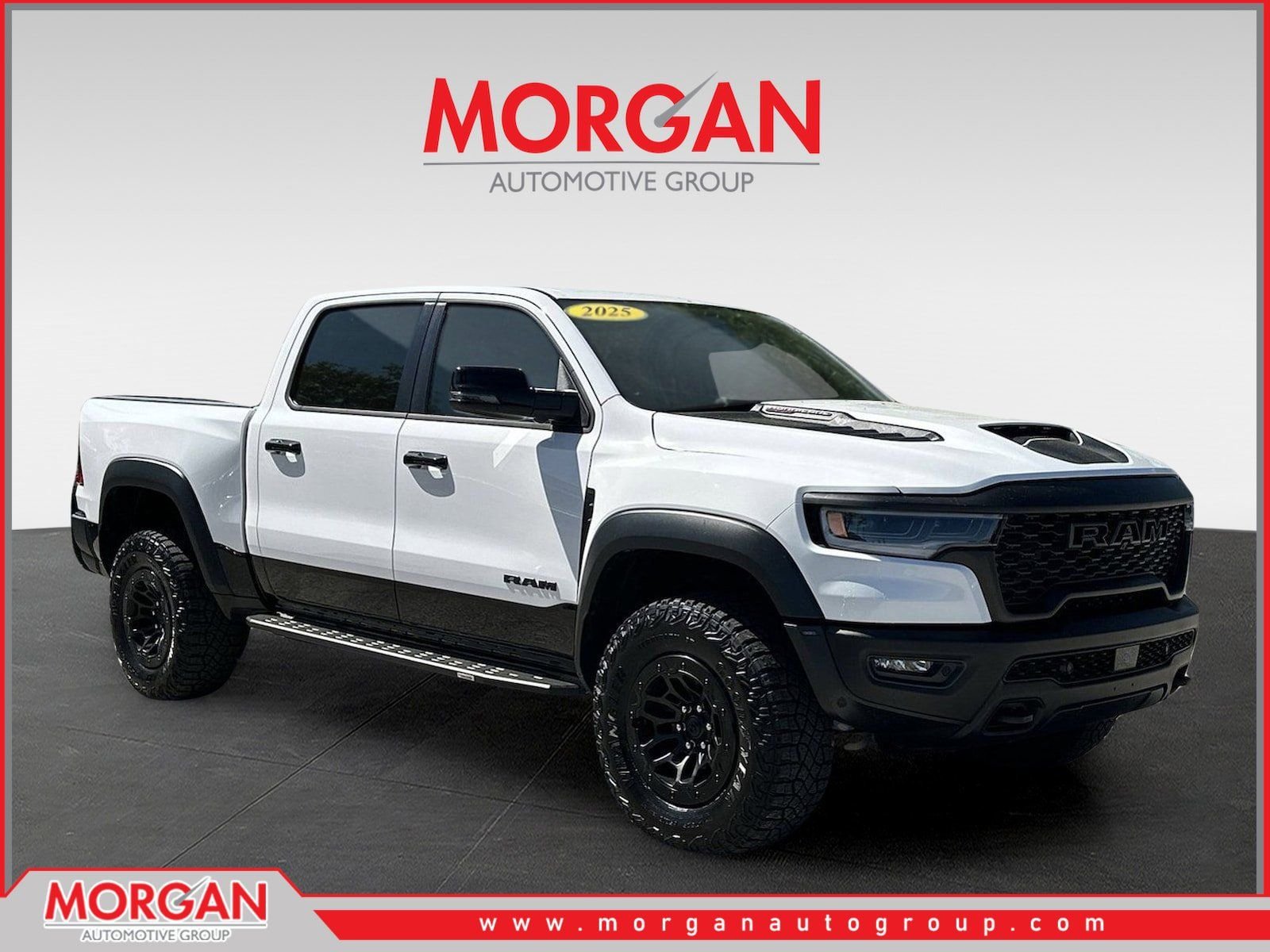 White 2025 RAM 1500 RHO Crew Cab AWD Pickup Truck All-Wheel Drive 8-Speed Automatic