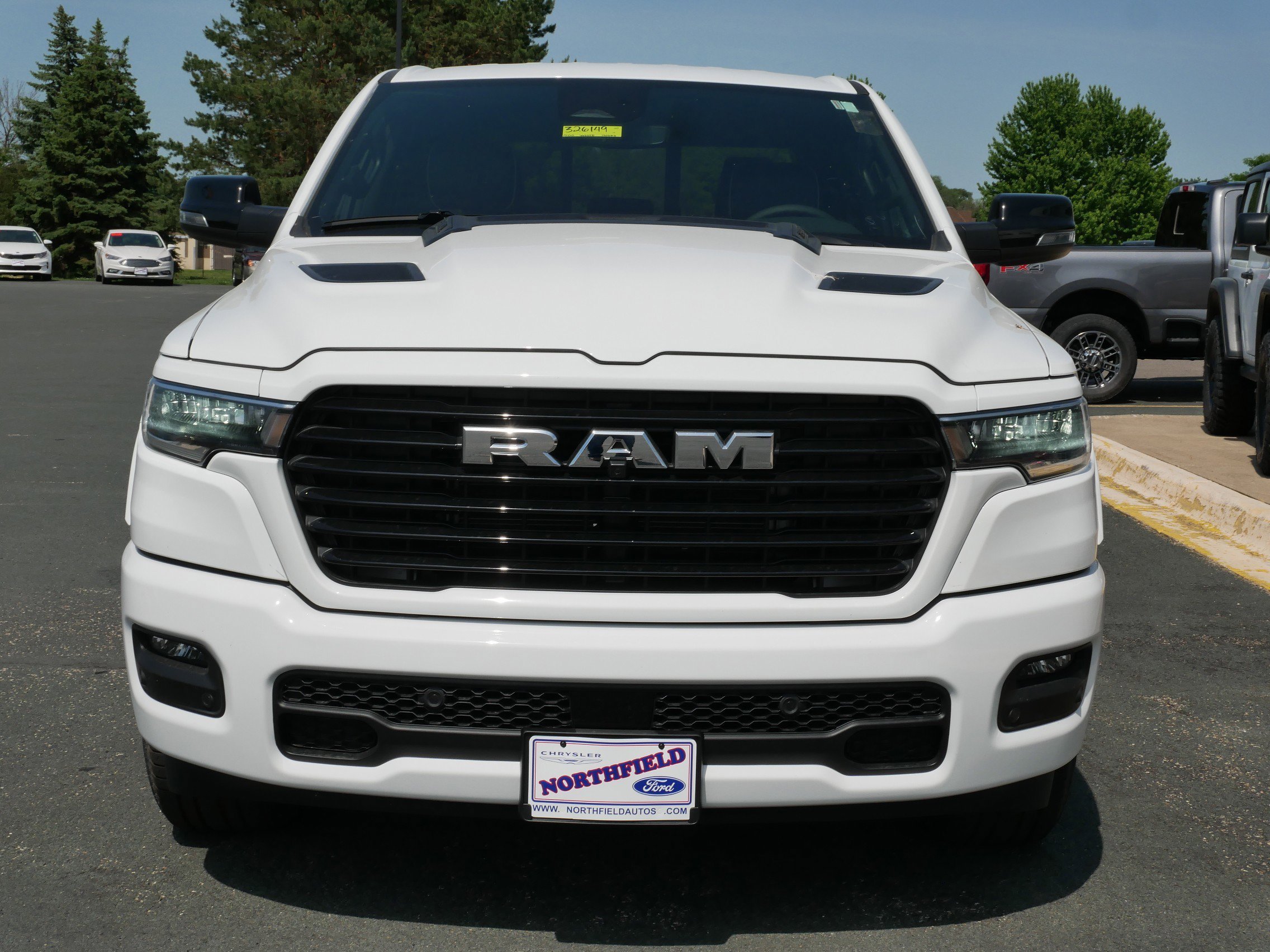 New 2026 Bright White Clear-Coat Exterior Paint RAM Laramie image 3