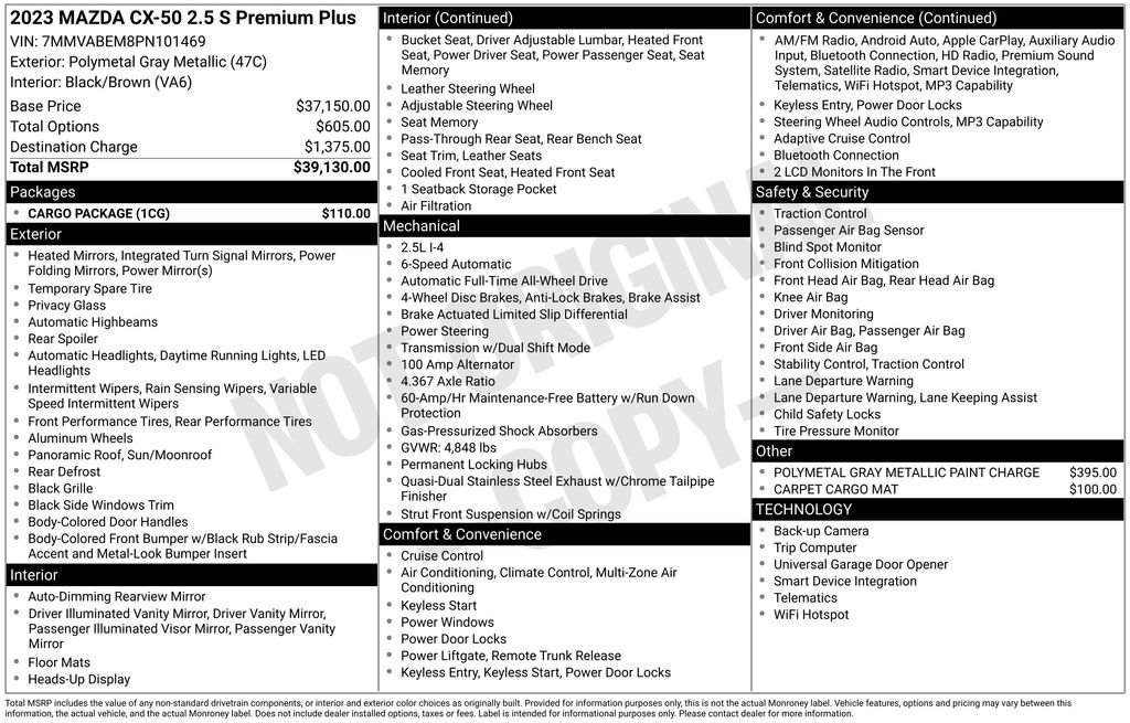 Used 2023 Gray Mazda 2.5 S Premium Plus Package image 4