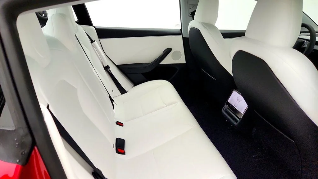 Used 2026 Ultra Red Tesla Long Range RWD w/ White & Black Premium Interior image 25