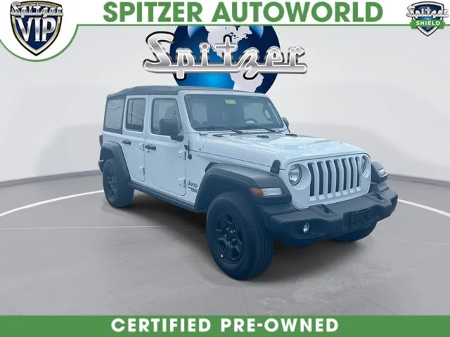 Used 2020 White Jeep Unlimited Sport image 2