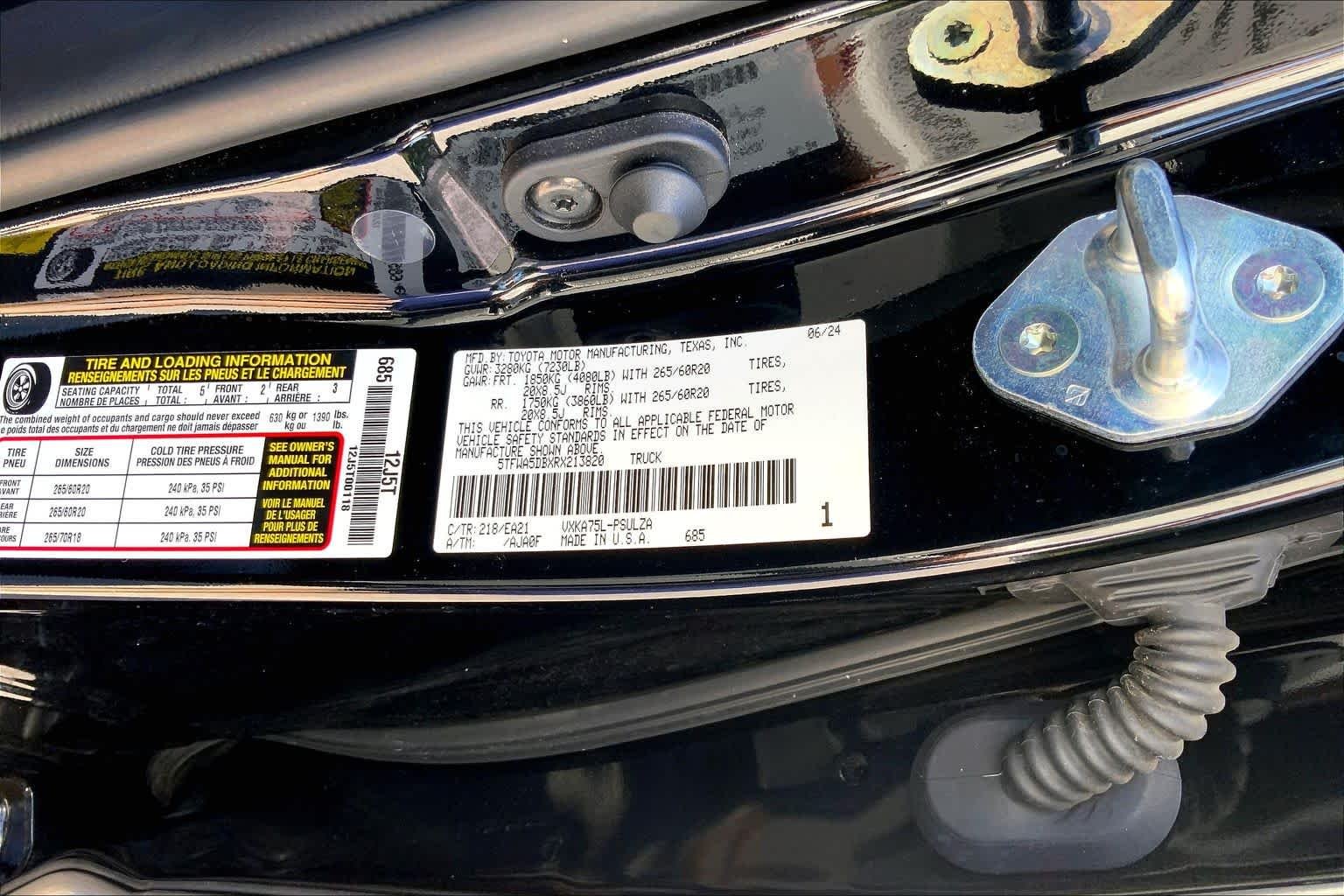 Used 2024 Midnight Black Metallic Toyota Limited image 34