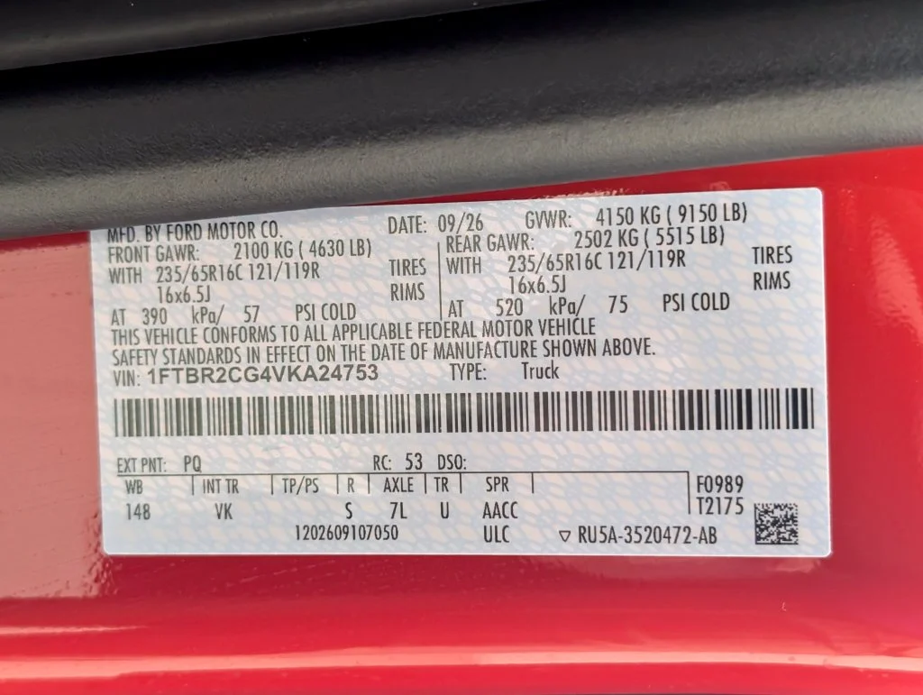 New 2027 Race Red Ford Cargo Van image 20