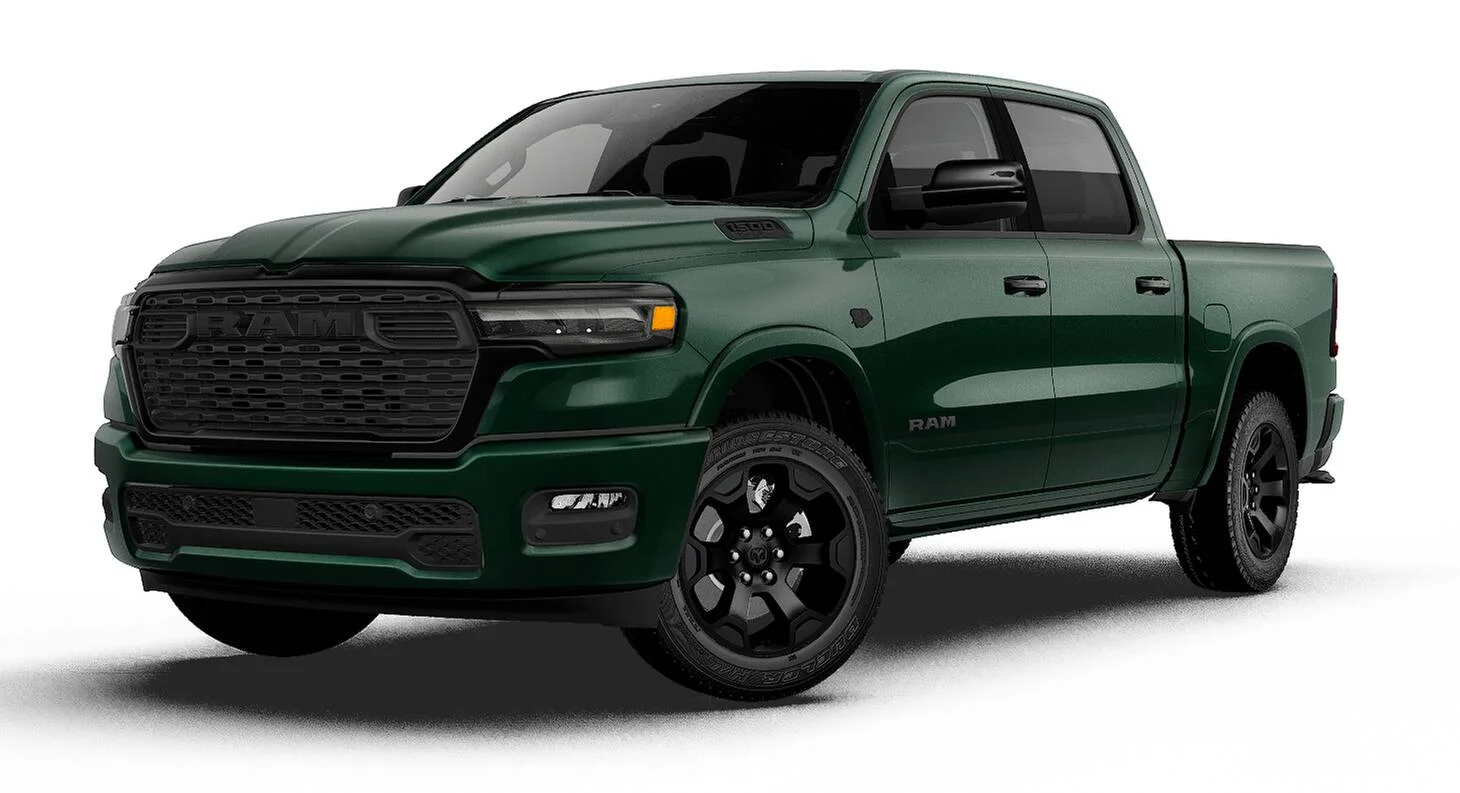 New 2027 Serrano-Green Metallic Exterior Paint RAM BIG HORN image 1